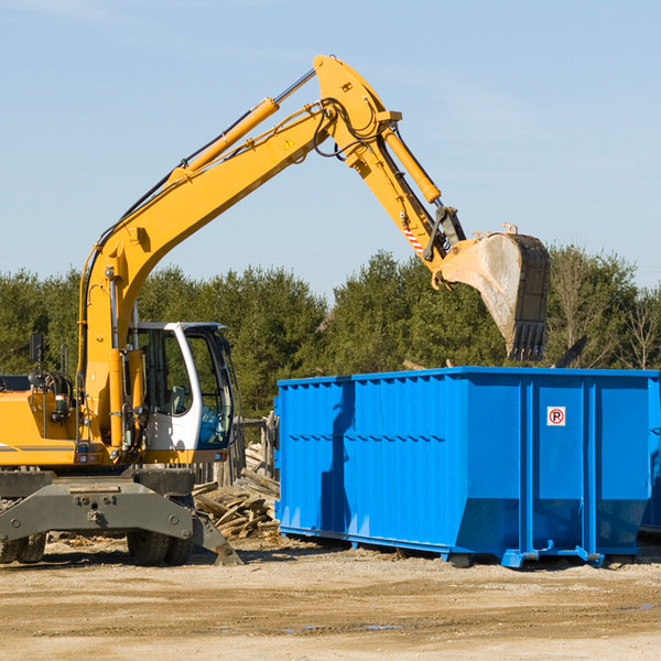 what size residential dumpster rentals are available in Hazelton North Dakota